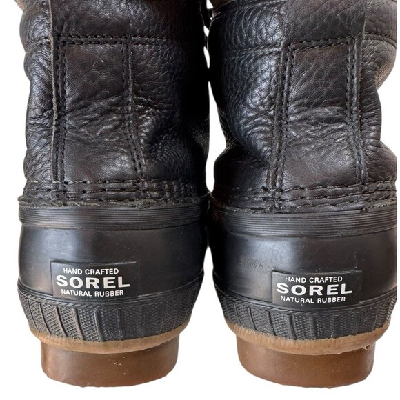 Sorel Cheyanne Men 7US/EU 40‎ Leather Snow Boot BLACK CAMO Waterproof Gorpcore - Picture 3 of 11